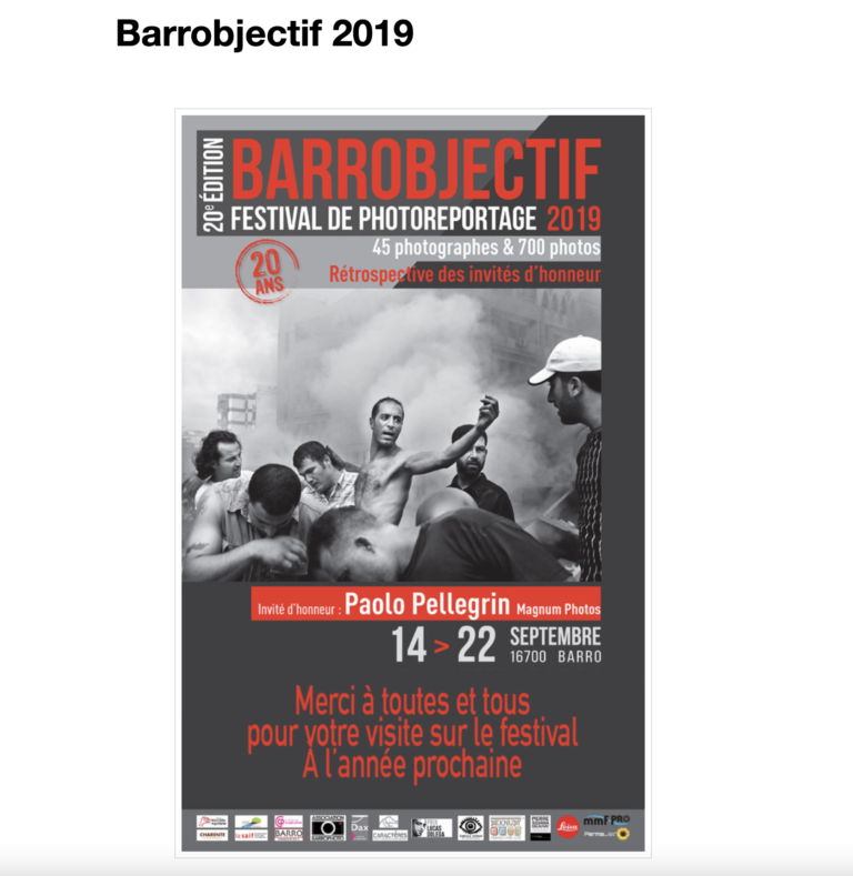 Festival Barrobjectif édition 2019